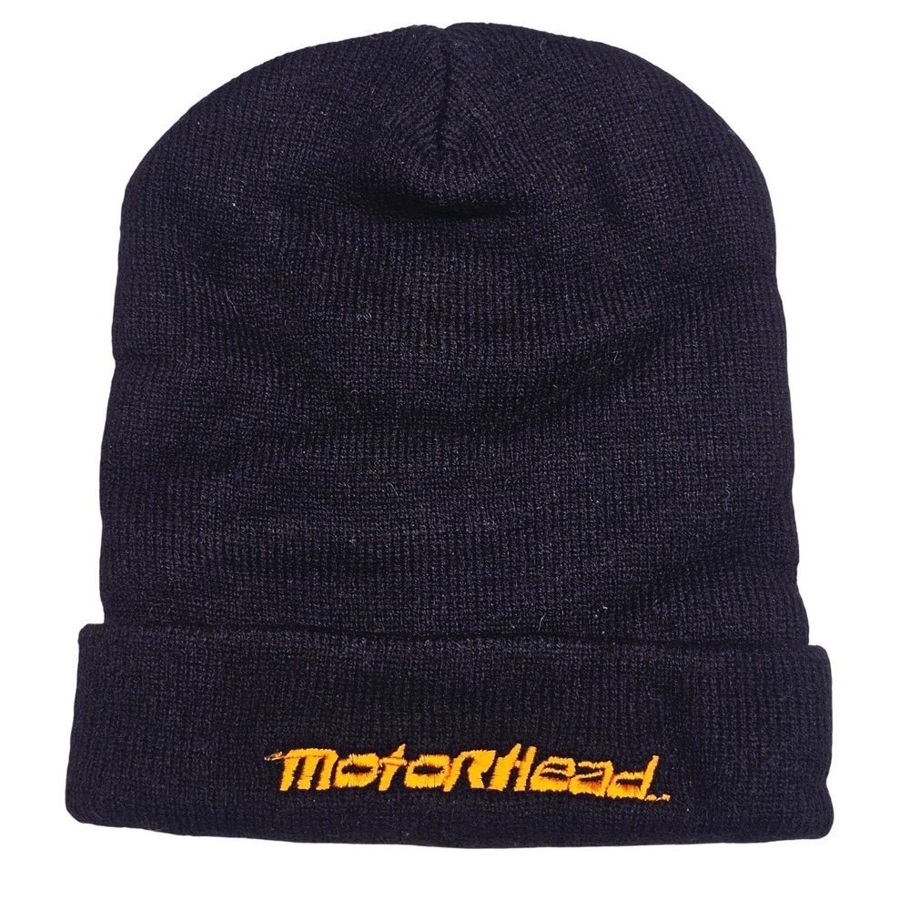 Motorhead 1998 Racing Beanie Hat Knit Cap Fox Interactive Video Game‎ Promo Cuff - Picture 2 of 4
